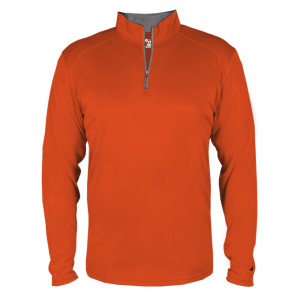 B-Badger Dry Fit 8" Zip Long Sleeve Tee
