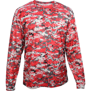 B-Badger Camo Digital Dry Fit Long Sleeve