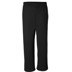 G-Gildan 50/50 Fleece Sweatpants Pockets & Open Bottoms
