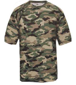 Badger Camo Dri Tee