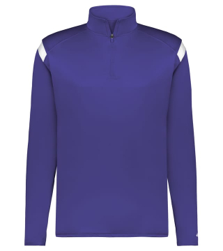 Badger "on the rise" 1/4 Zip Long Sleeve Printed