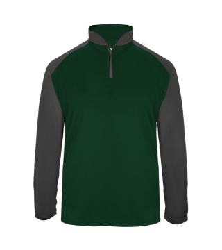 B-Badger Softlock 1/4 Zipper Two Tone Long Sleeve