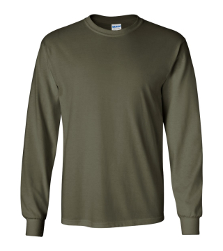 G-Gildan 100% Cotton T-Shirt Long Sleeve Heavyweight Cotton