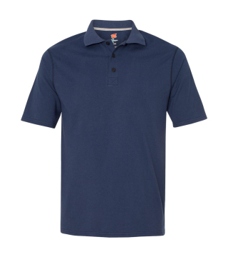 HANES POLO 50/50 EMBROIDERED