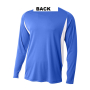 D-A4 Cooling Dry Long Sleeve with Trim Back side