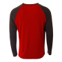 D-A4 Long Sleeve V-Neck Dry Fit Back side
