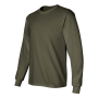 G-Gildan 100% Cotton T-Shirt Long Sleeve Heavyweight Cotton Left side